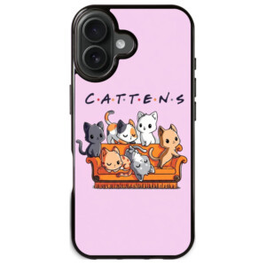 Coque iPhone 17 chatons friends étonnant