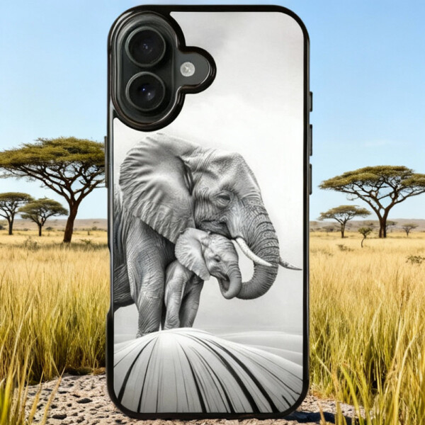 Coque iPhone 17 éléphant africain
