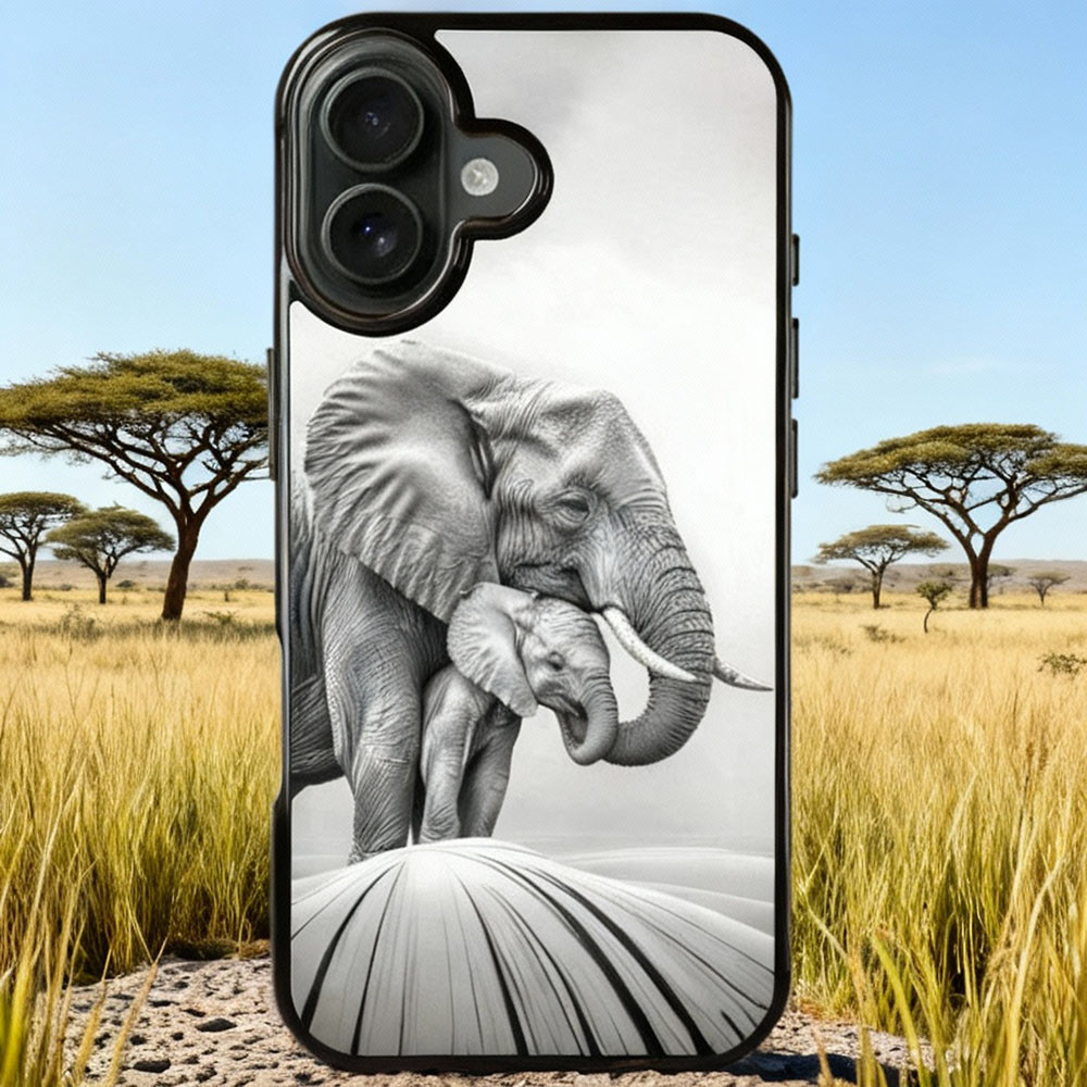 Coque iPhone 17 éléphant africain