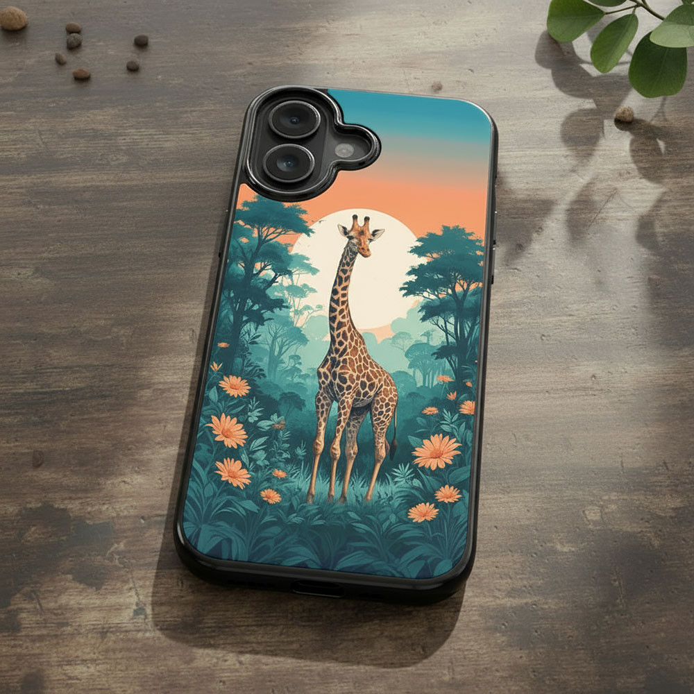 Coque iPhone 17 girafe stylée