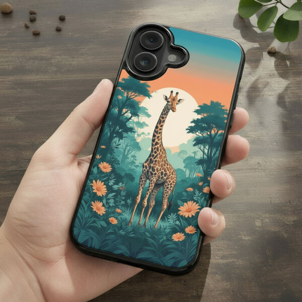 Coque iPhone 17 girafe superbe