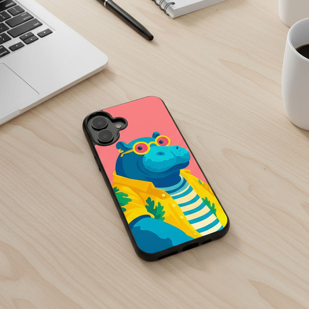 Coque iPhone 17 hippopotame