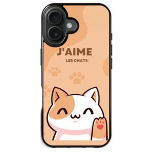 Coque iPhone 17 j'aime les chats incroyable