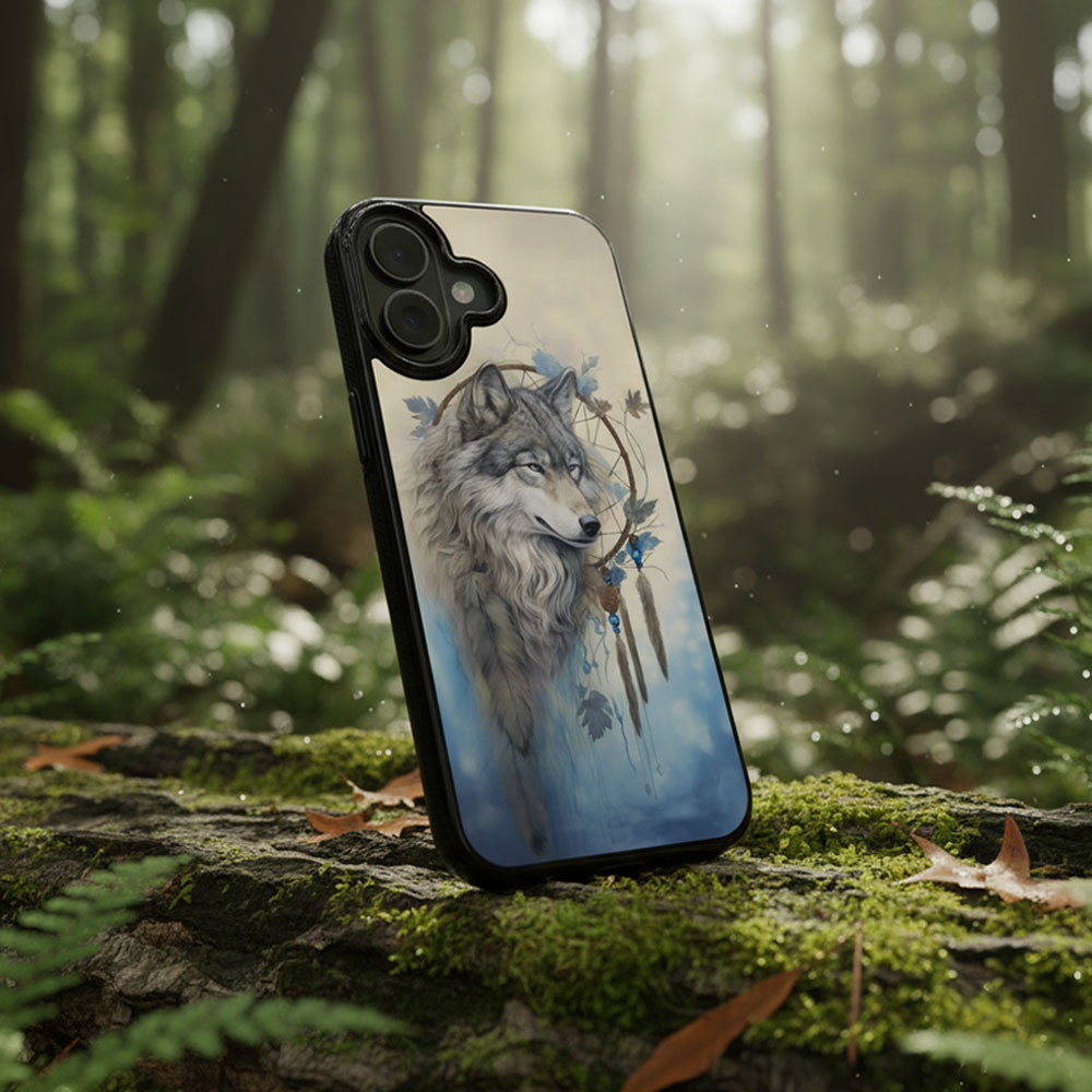 Coque iPhone 17 loup spirituel