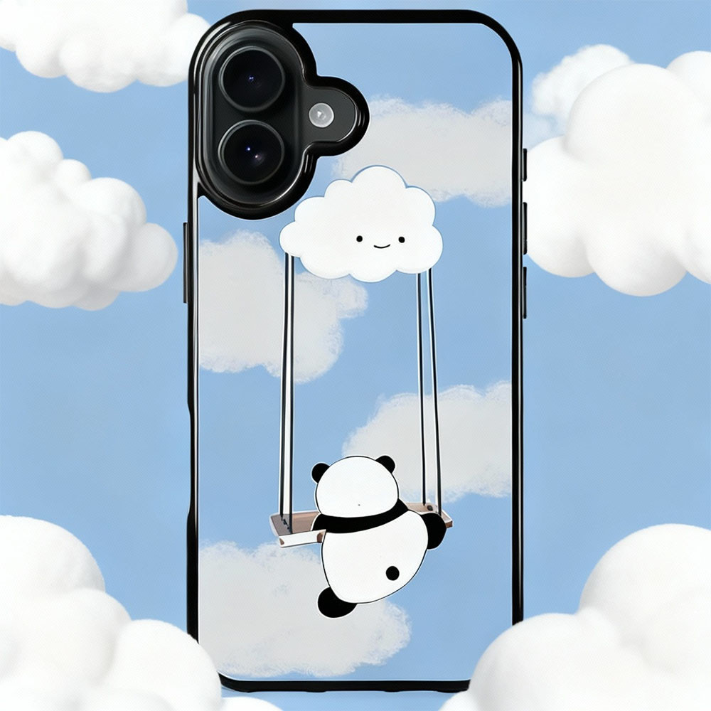 Coque iPhone 17 nuages kawaii