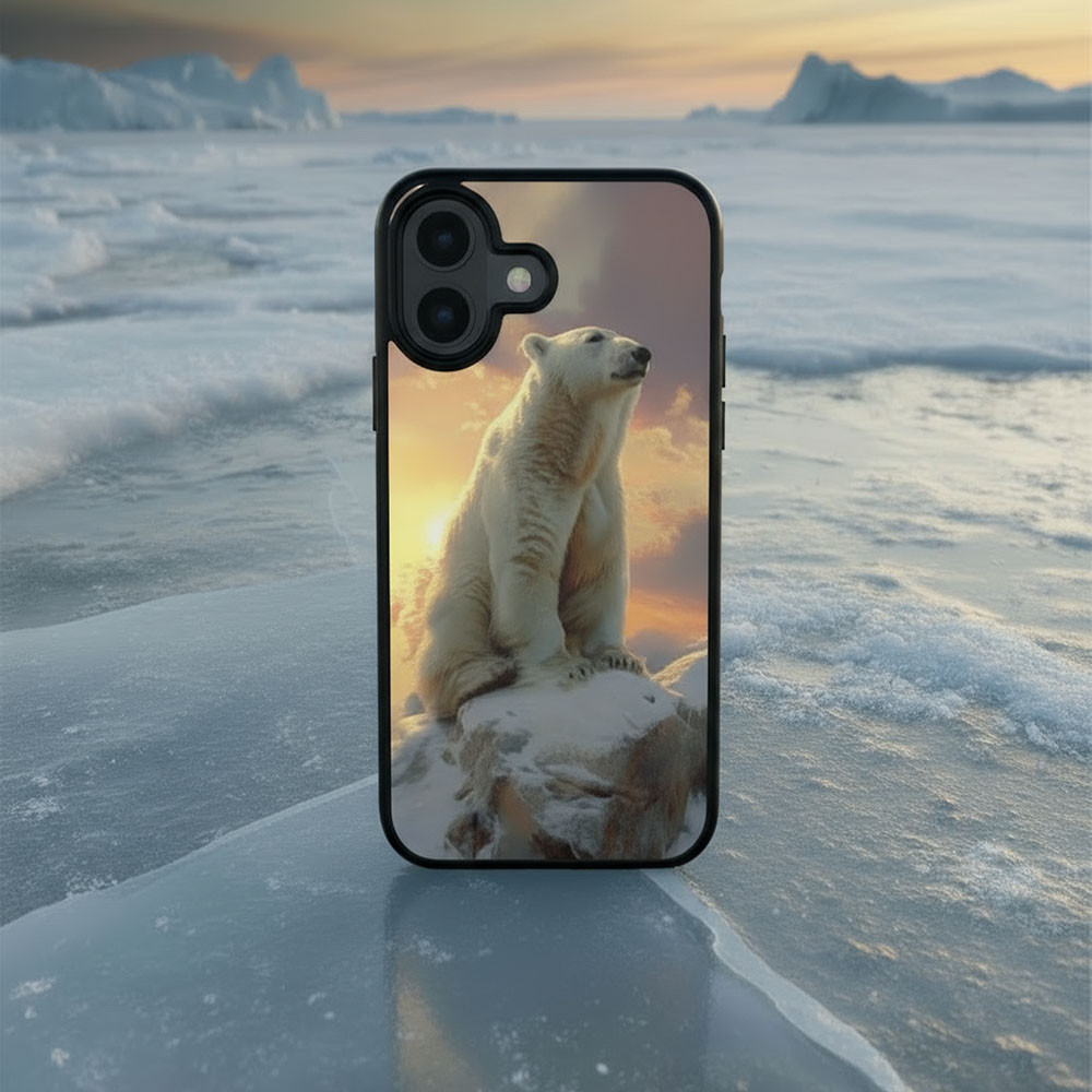 Coque iPhone 17 ours blanc