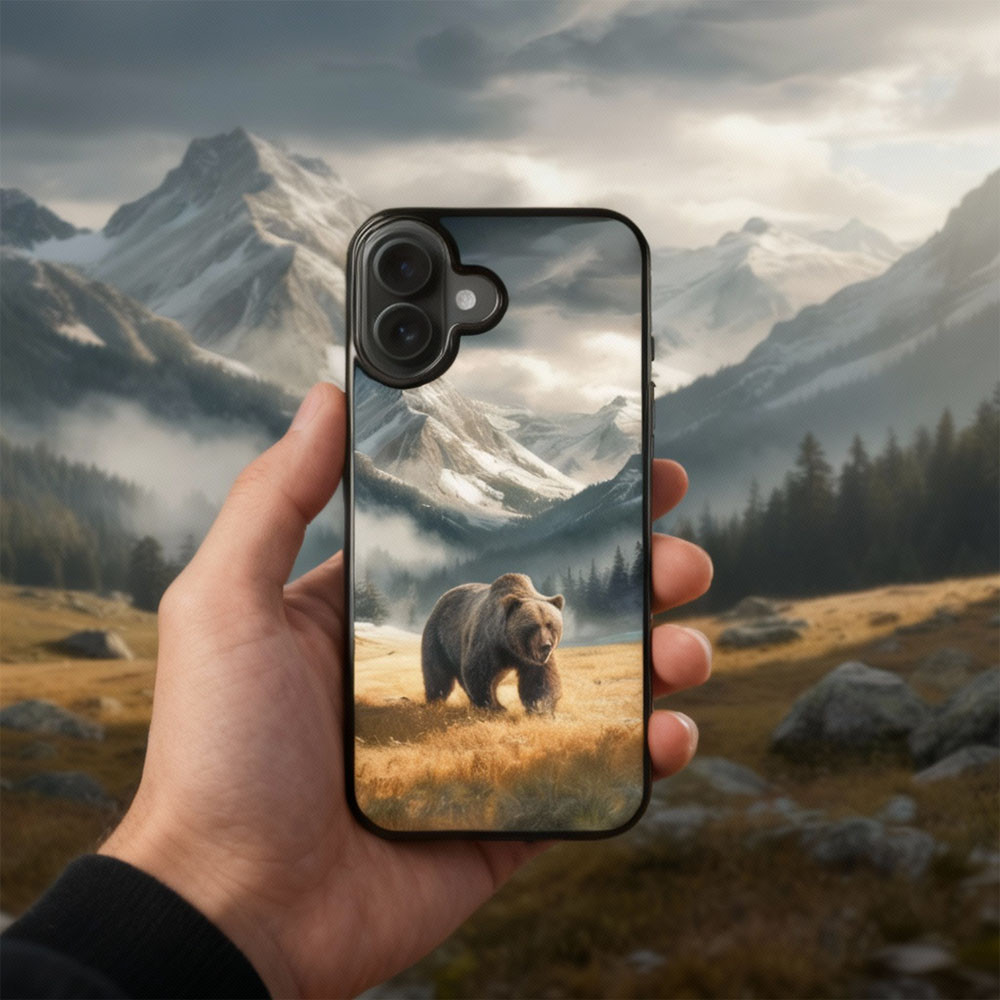 Coque iPhone 17 ours sauvage