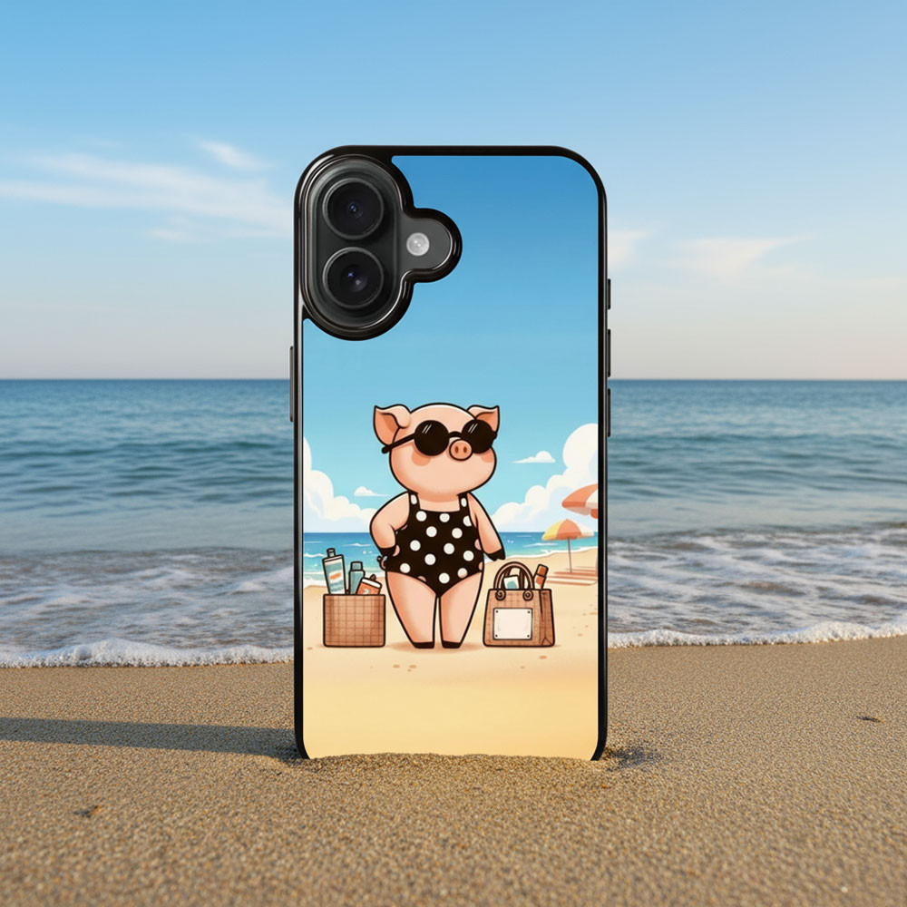 Coque iPhone 17 petit cochon