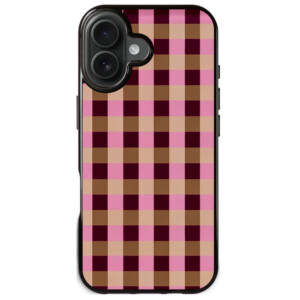 Coque iPhone 17 petits carreaux chic élégant