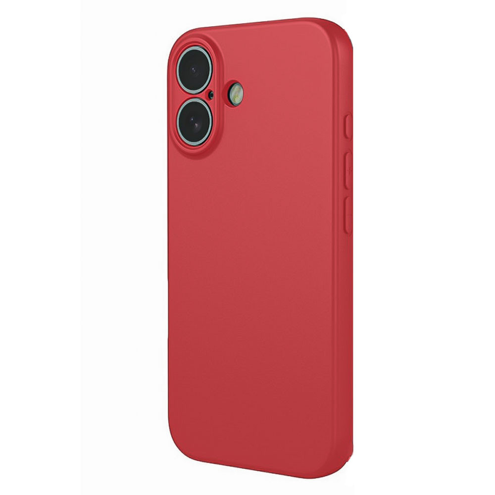 Coque iPhone 17 rouge silicone