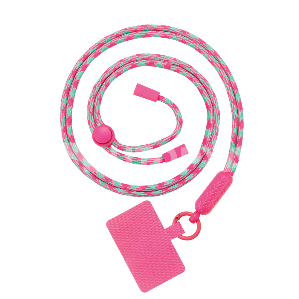 Cordon téléphone rose