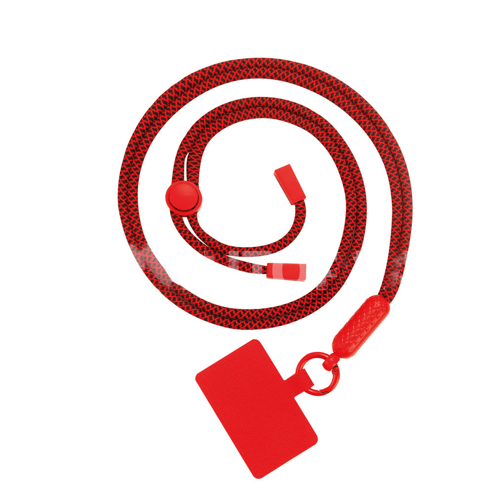 Cordon téléphone rouge et noir