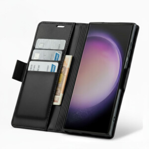 Etui Samsung S24 Ultra aimanté cuir élégant