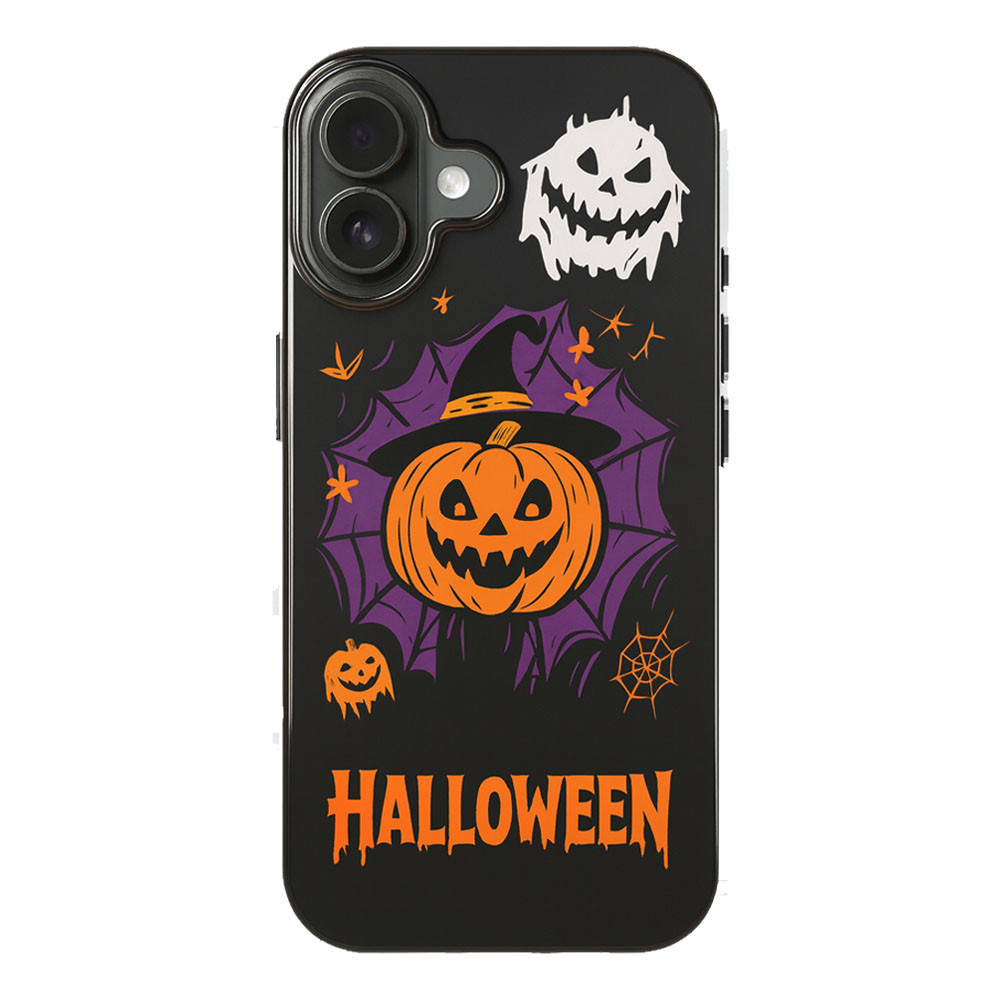 Coque iPhone 17 16 13 Halloween citrouille
