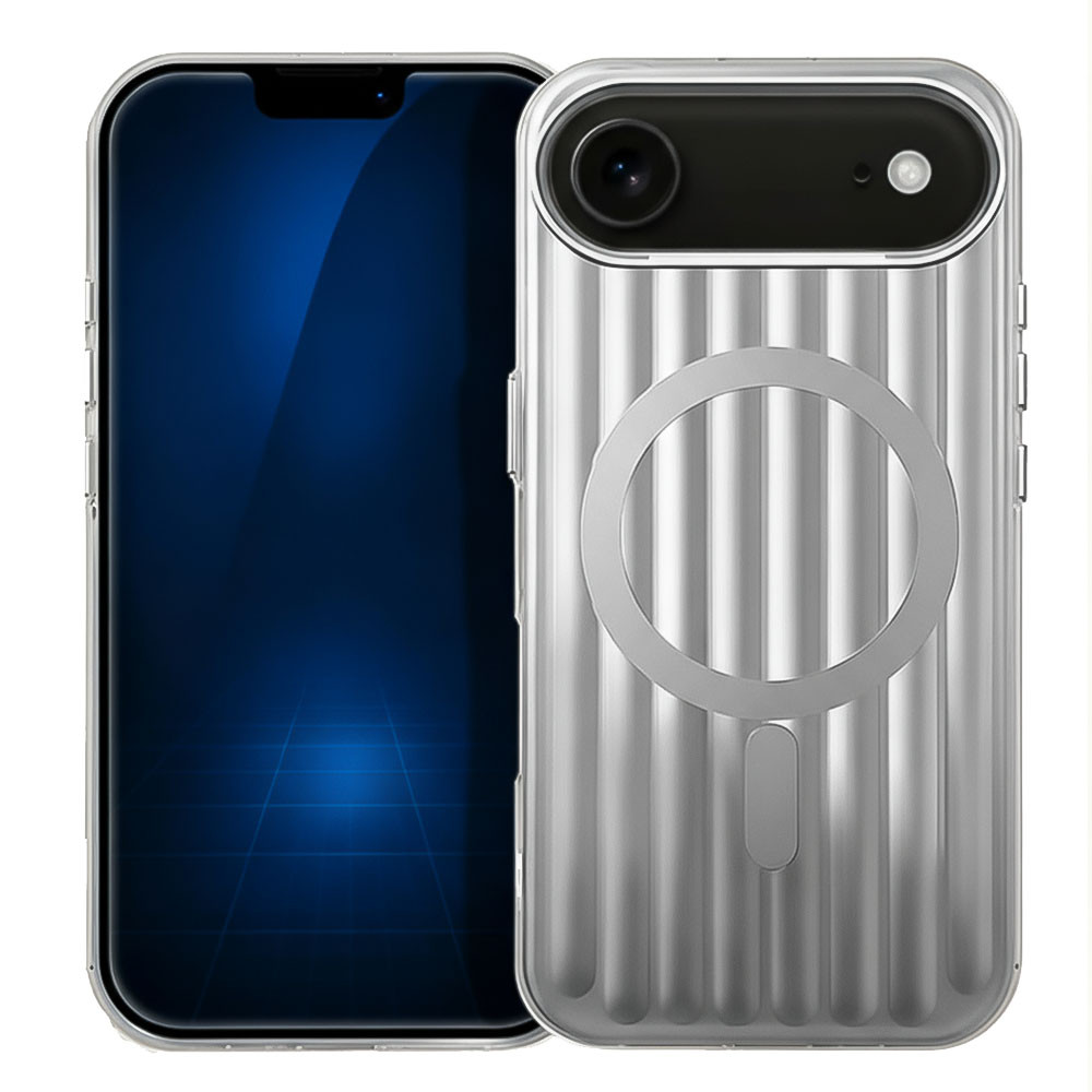 Coque iPhone 17 Air métallique design premium argent