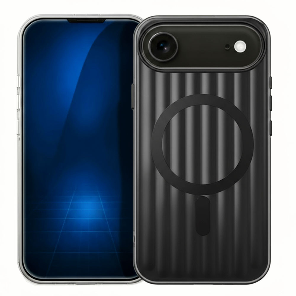Coque iPhone 17 Air métallique design premium noir