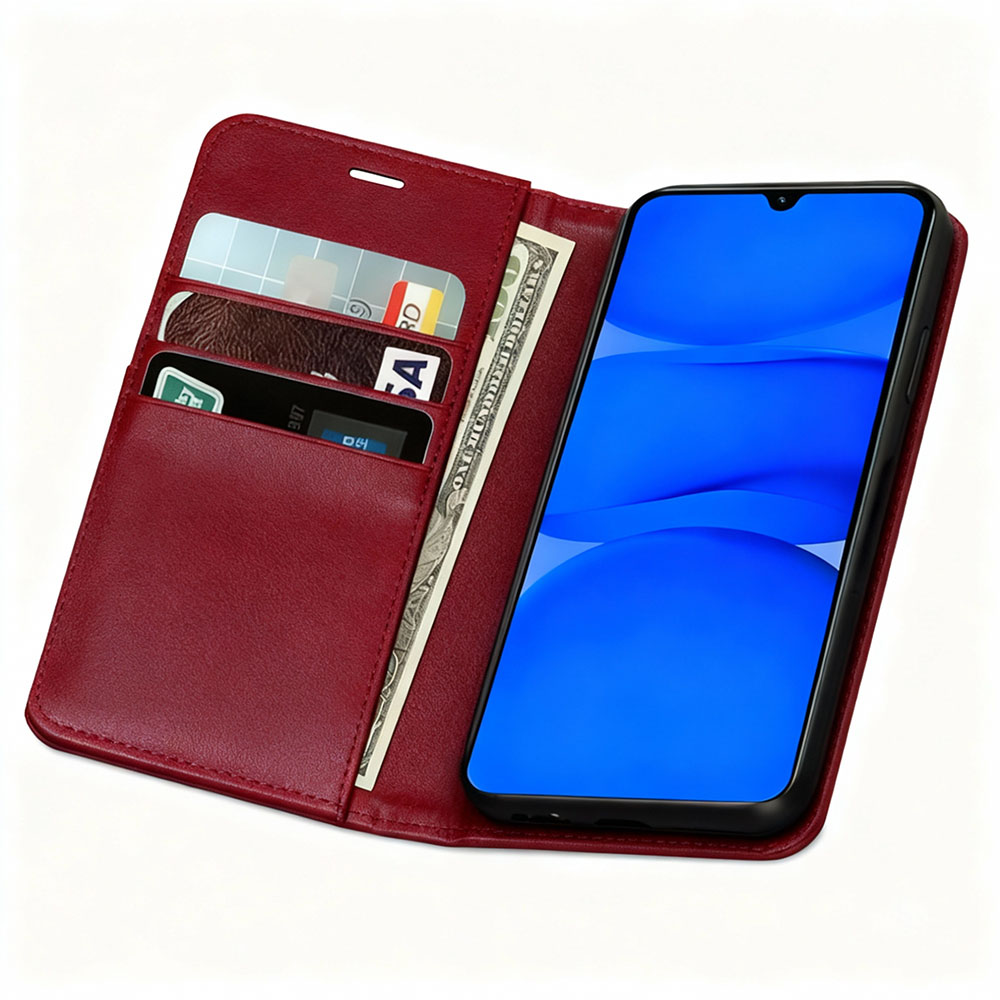 Étui portefeuille Redmi A5 rouge