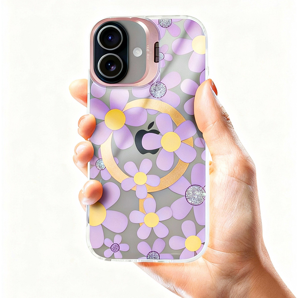 Coque iPhone 17, Pro et Pro Max – Fleurs Lilas