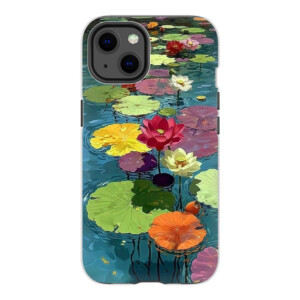 Coque iPhone 13 Fleurs de Lotus